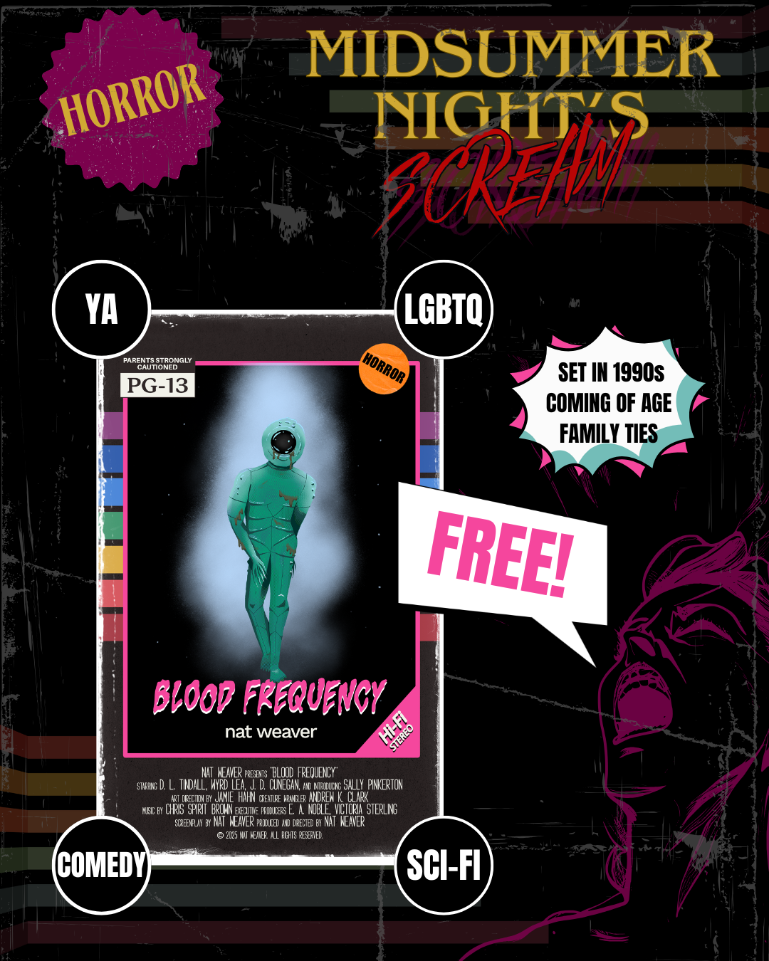 Pickup my YA horror short story “Blood Frequency” for free, more stories too
